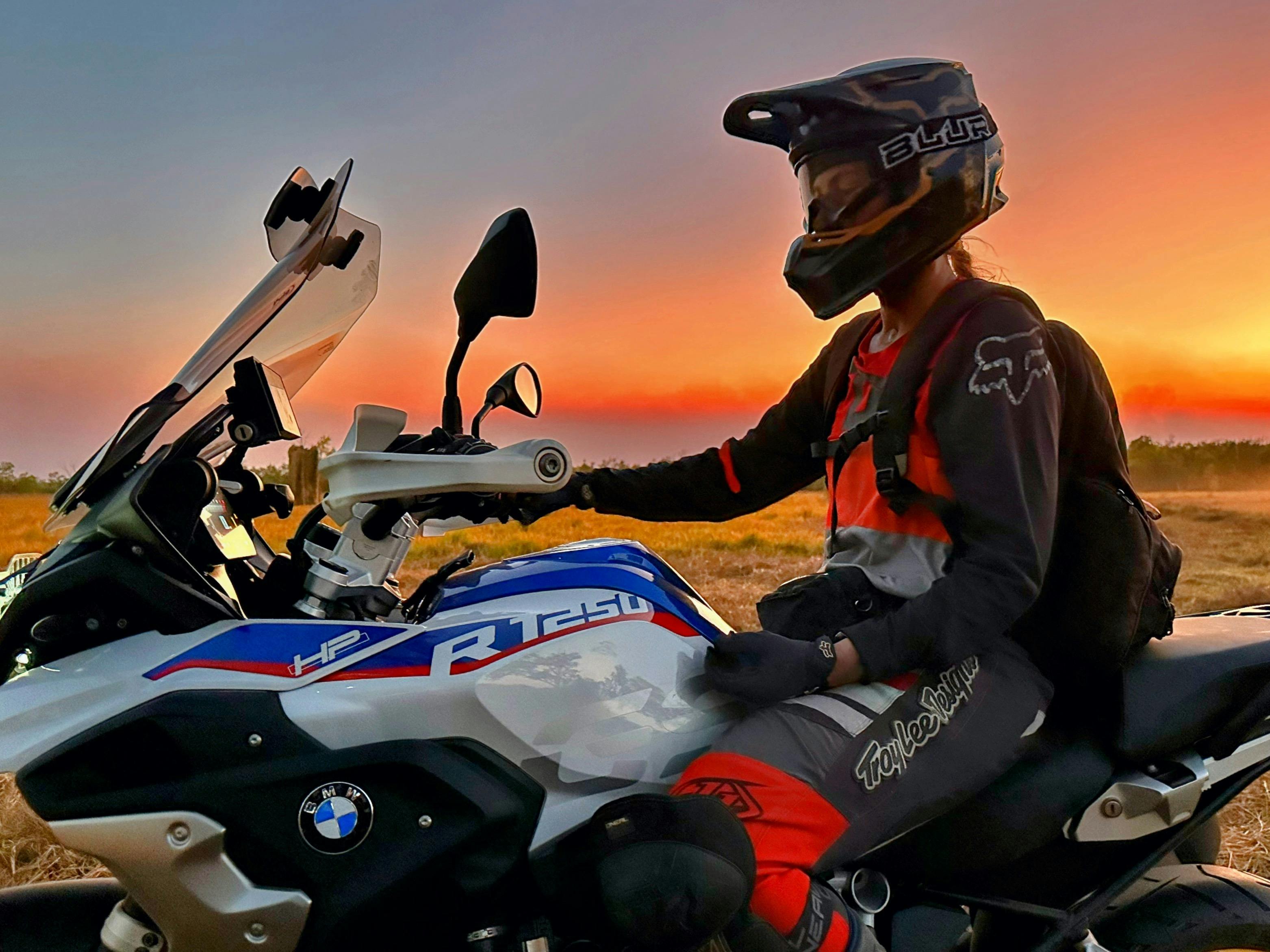 Adventure Bike Tours on a motorbike.