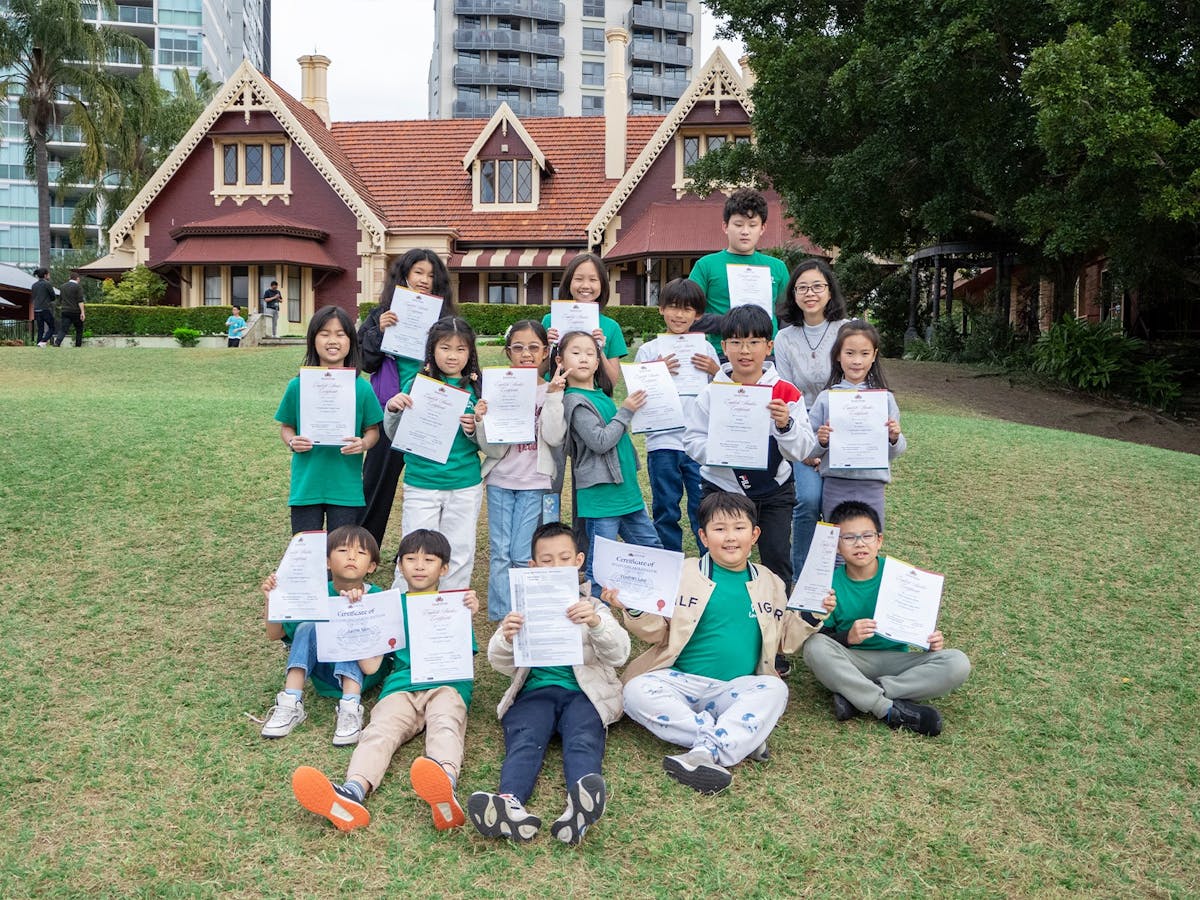 Study Tour Students Graduation with Certificate