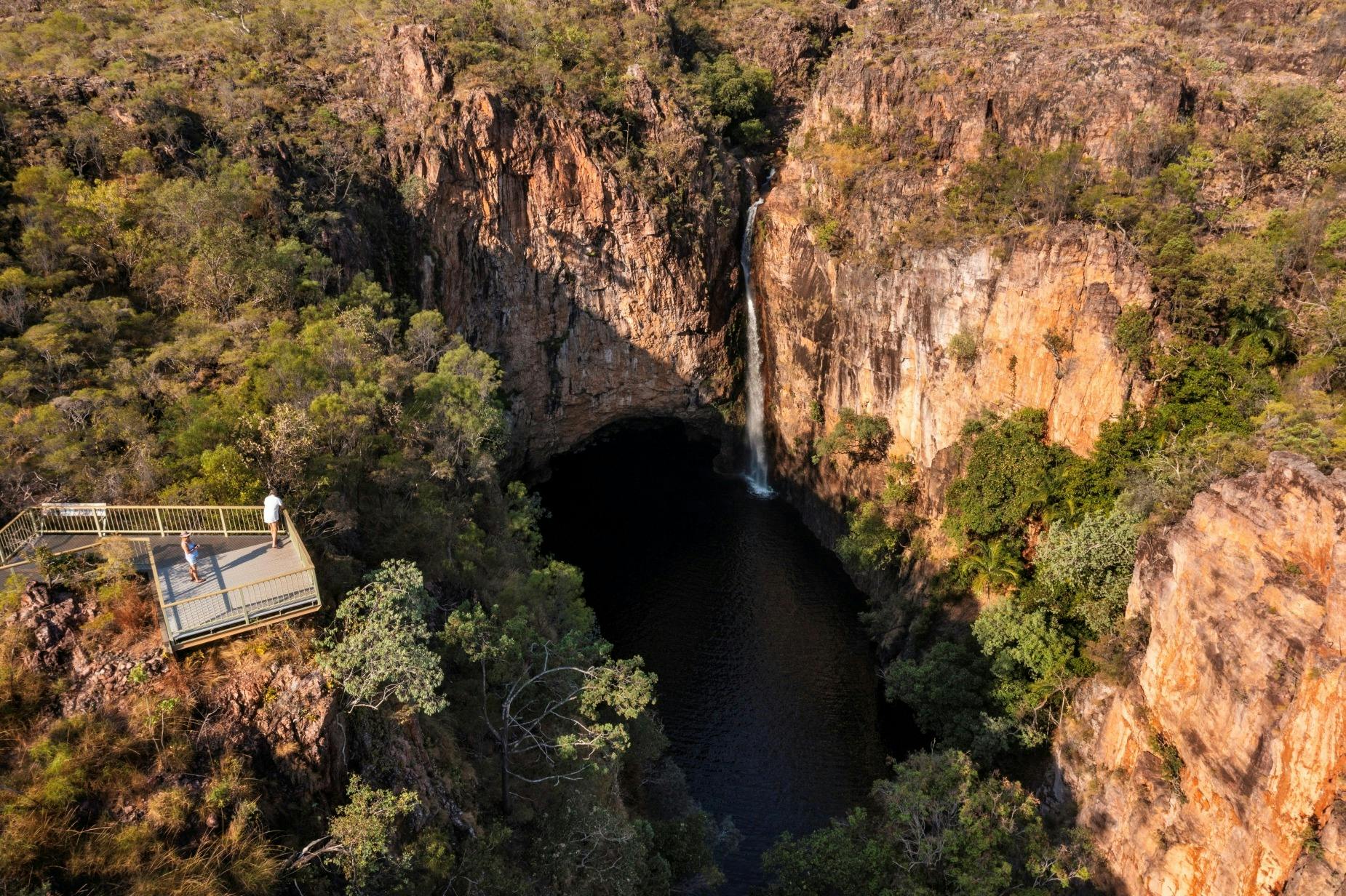 View to the falls