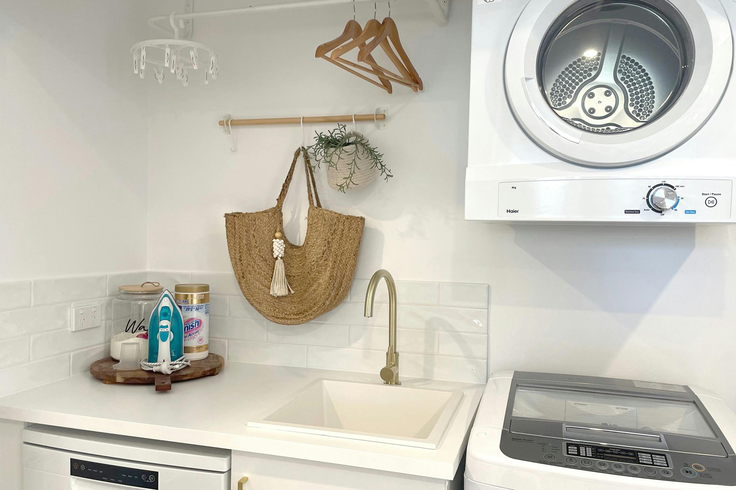 傑維斯灣鹽灘別墅的歐元洗衣設施