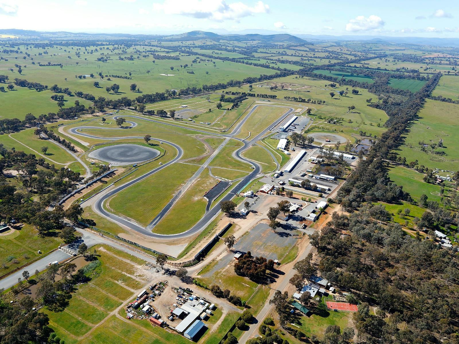 Winton Motor Raceway from above