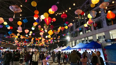 Night View of Lantern Street