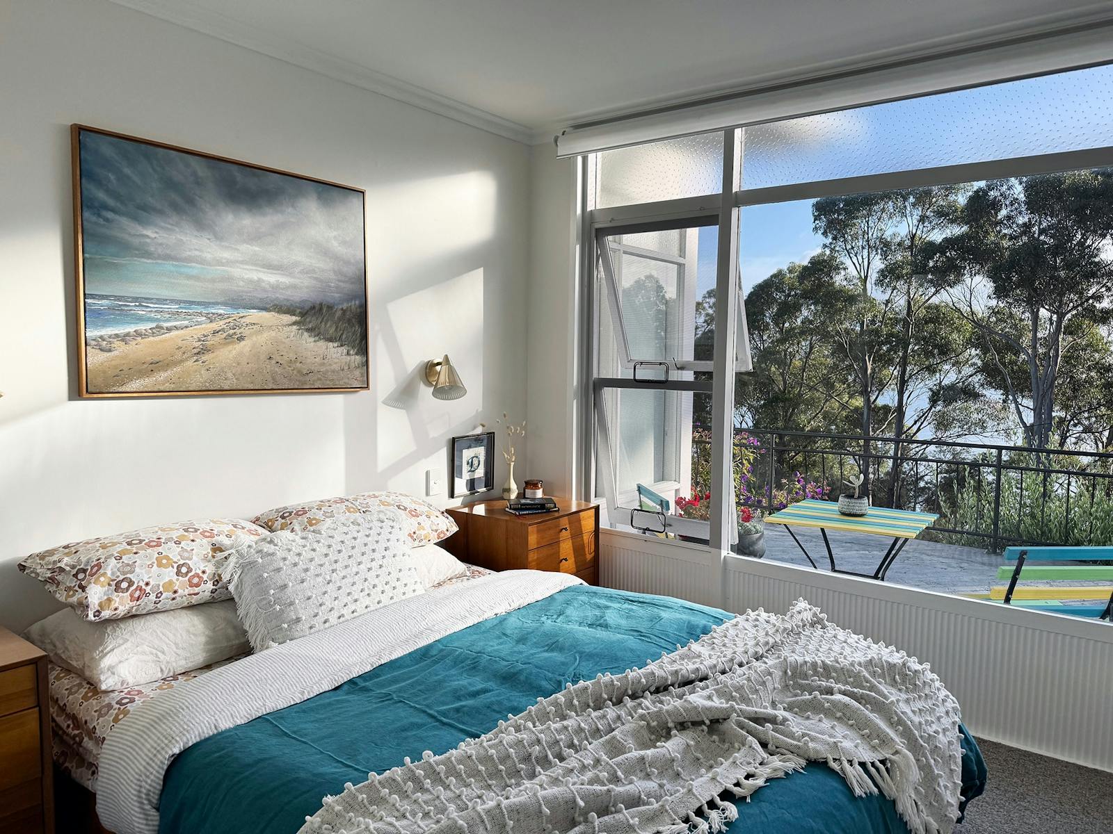 Calypso's second bedroom has beautiful view over the water