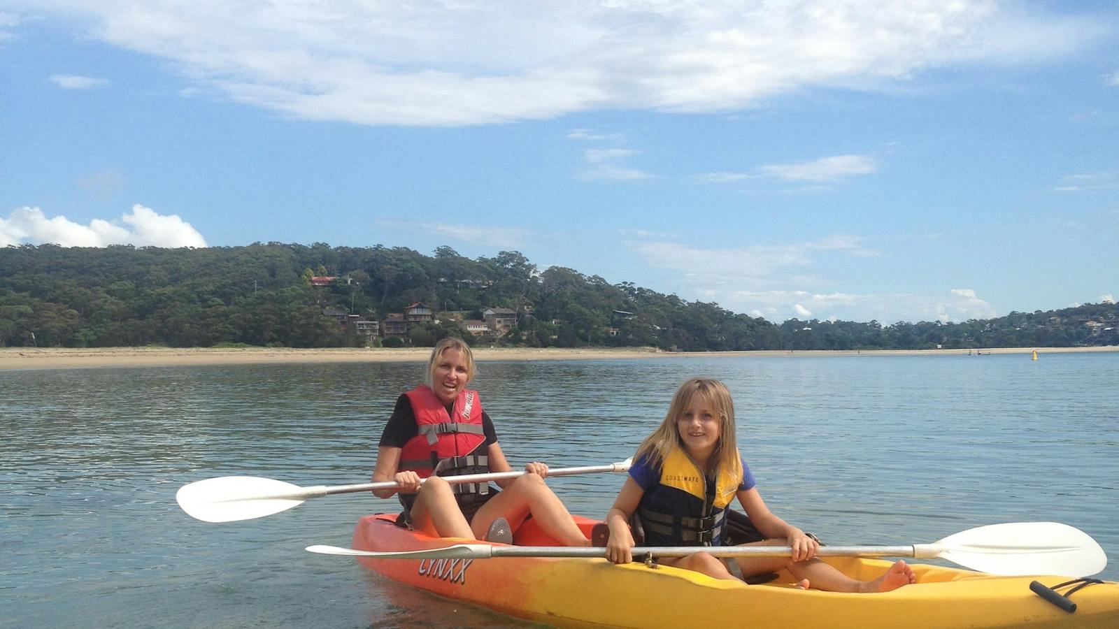 kayak with kids bundeena
