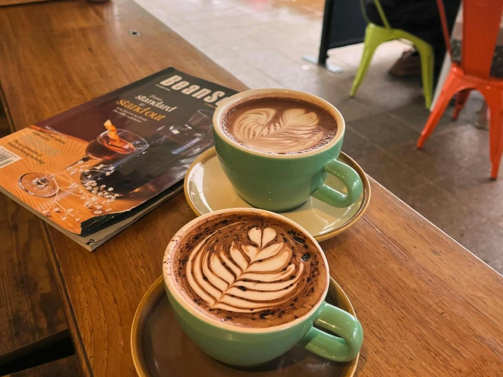 2 coffees and a magazine