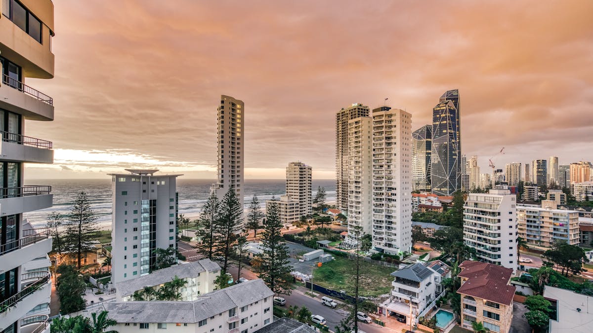 Each room at The Regent Apartments has a balcony with amazing ocean, city and hinterland views