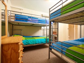 Room one bunk bed ensuite accommodation Cawarra Ski Club Mt Buller