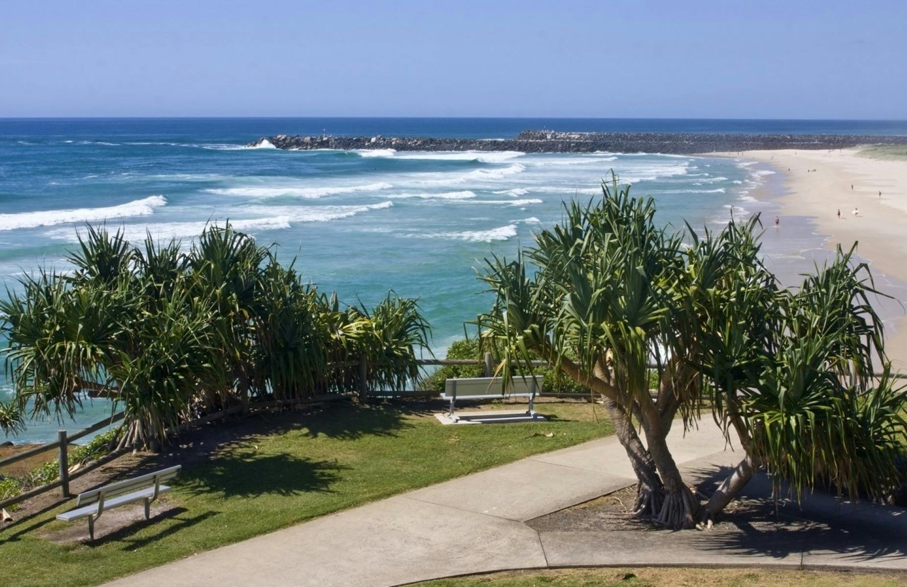 Views of Lighthouse Beach and Shelly Beach. It is a great spot to watch the whales and dolphins.