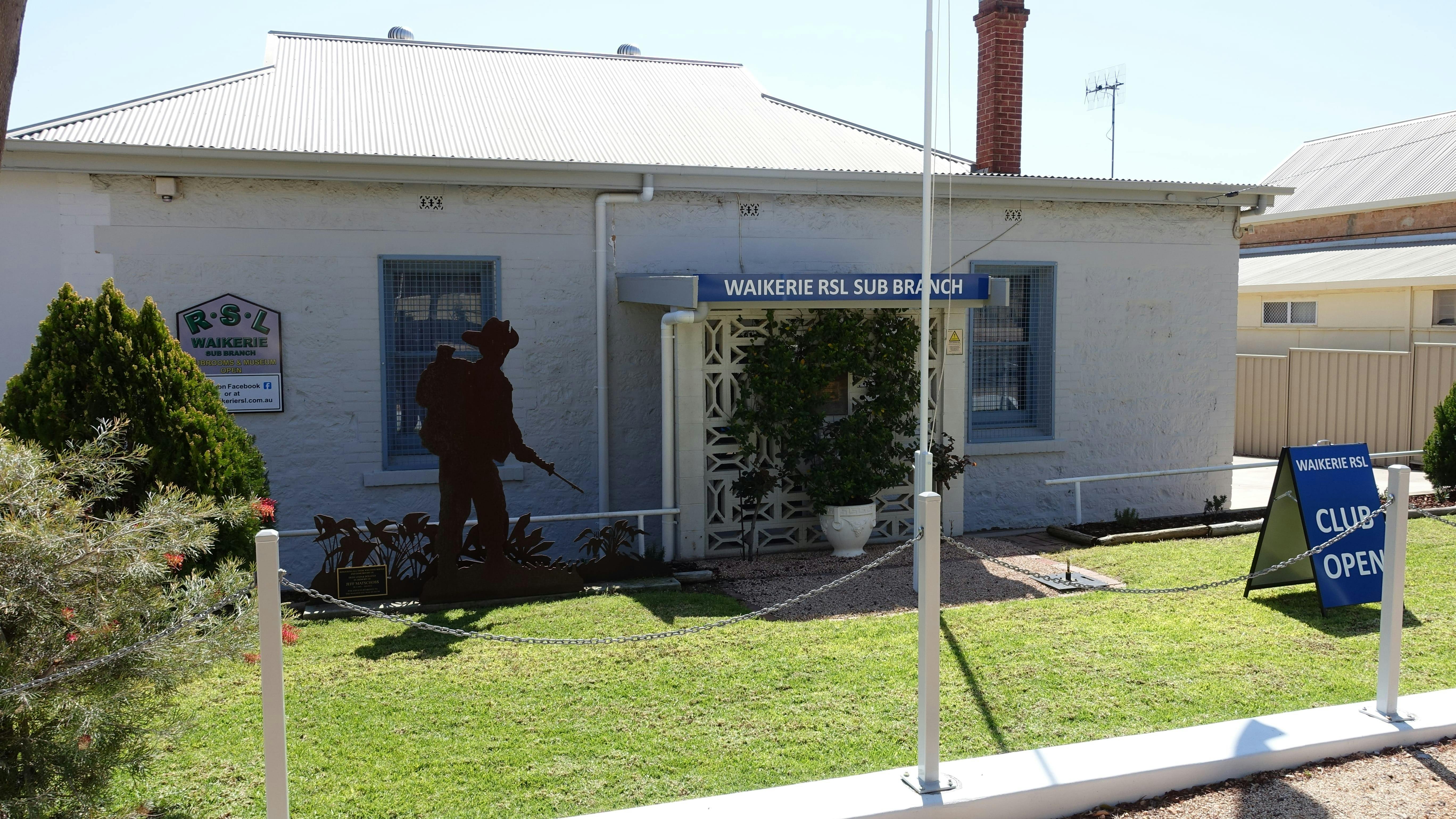 Close up of the building front