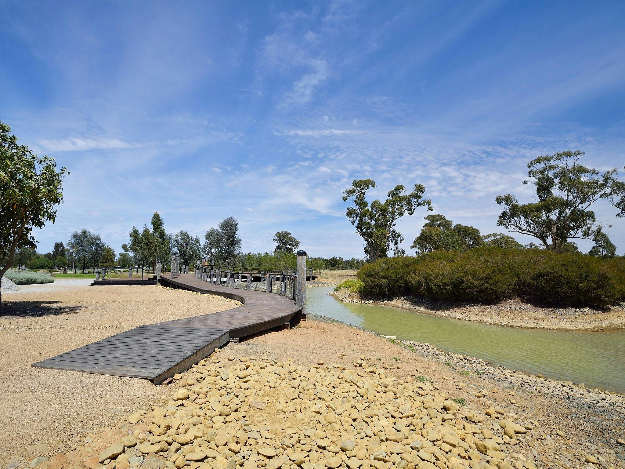 boardwalk along water