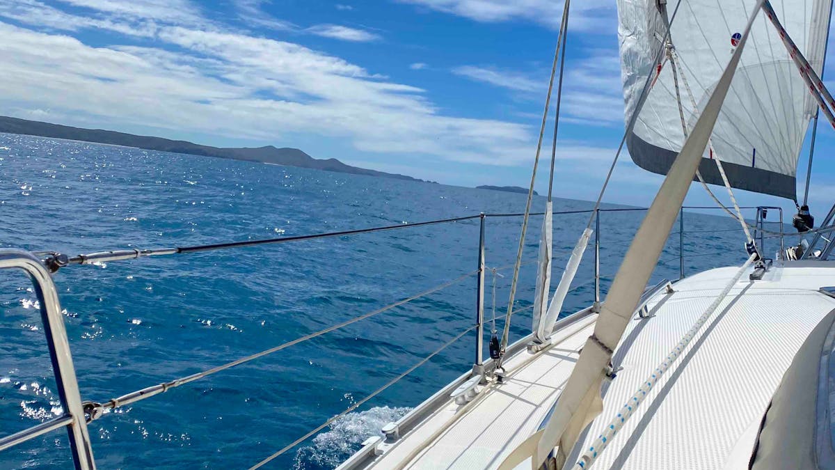 Under sail