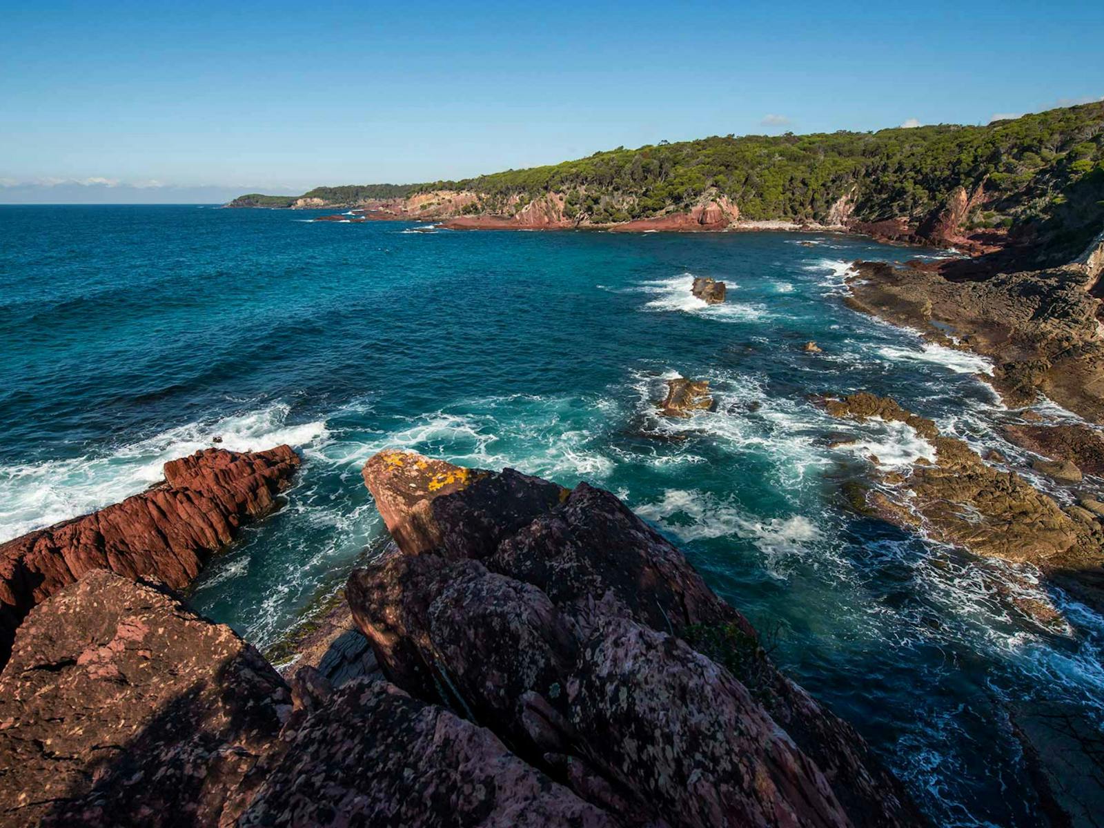 Wanderweg vom Boyds Tower zum Saltwater Creek, Ben Boyd National Park. Foto: John Spencer