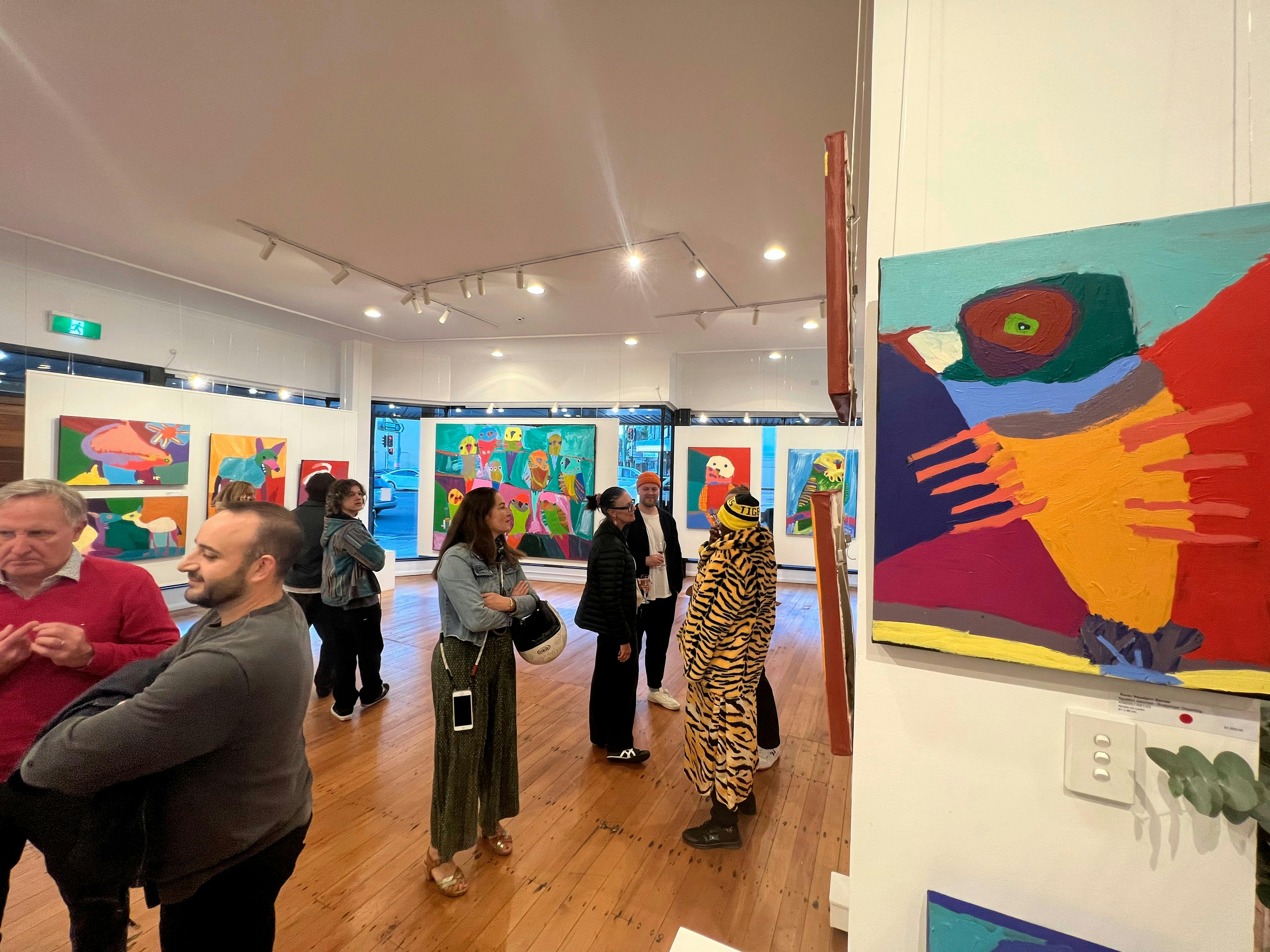 Exhibuition Opening for Warlukurlangu Artist Karen Napaltjarri Barnes