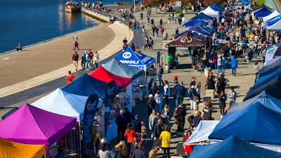 A day at the markets - stalls and people