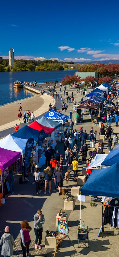 A day at the markets - stalls and people