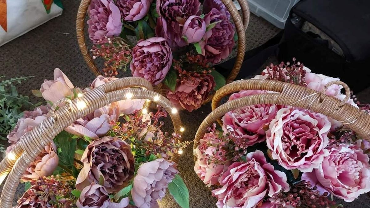 Flowers in Baskets