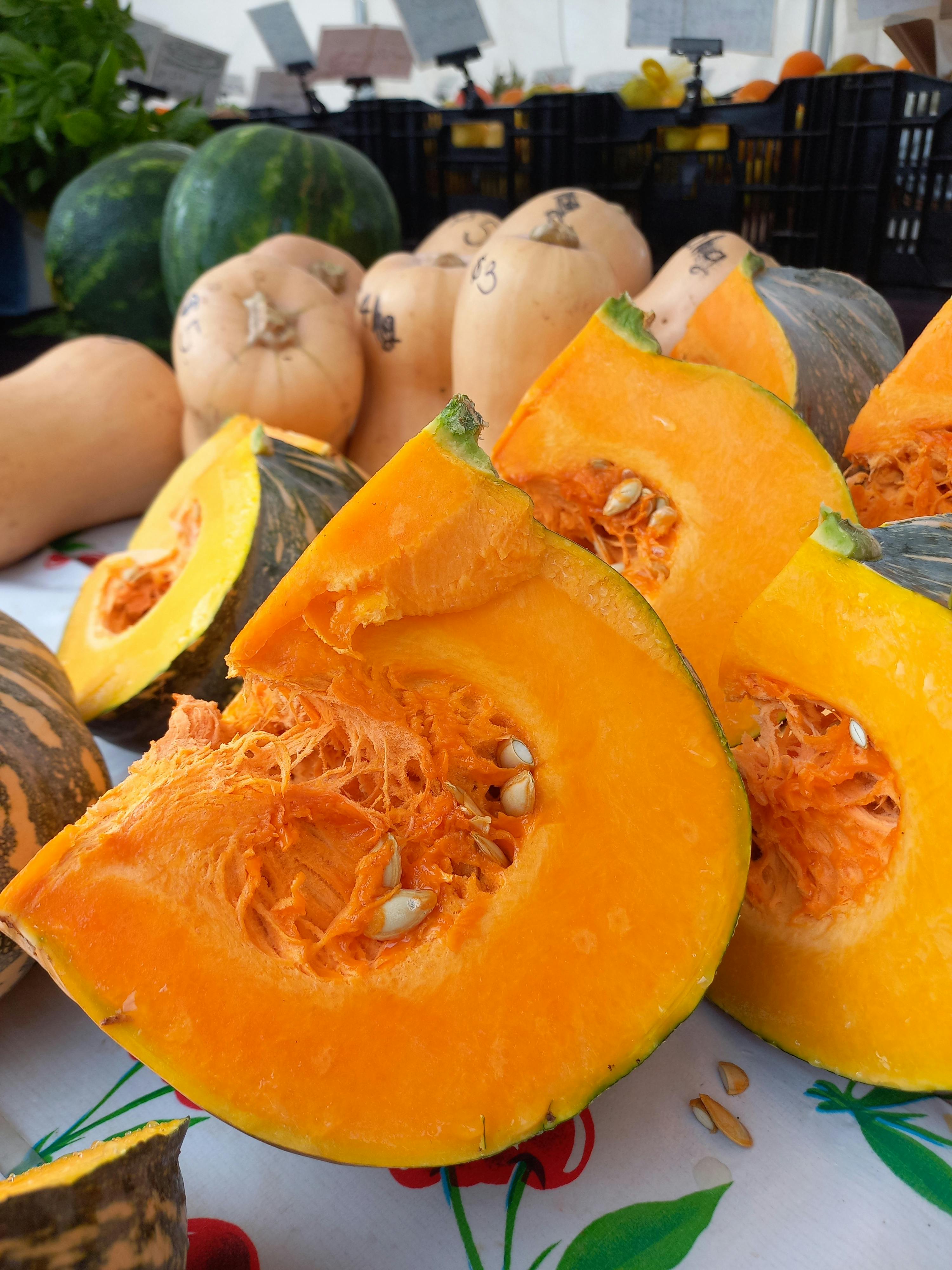 Harvest of the pumpkin season