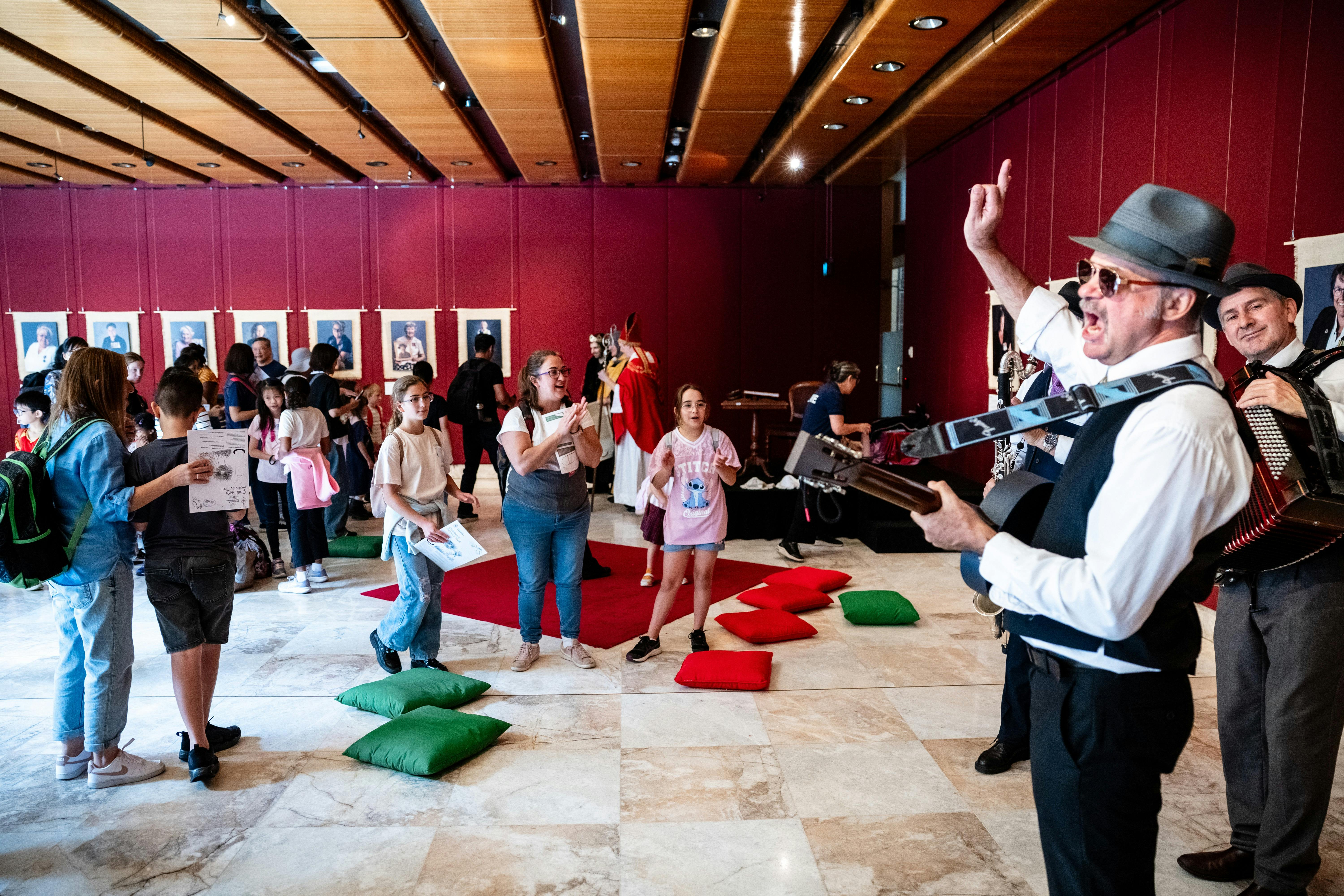 Musicians perform live to an audience at Family Fun Day at Parliament of NSW