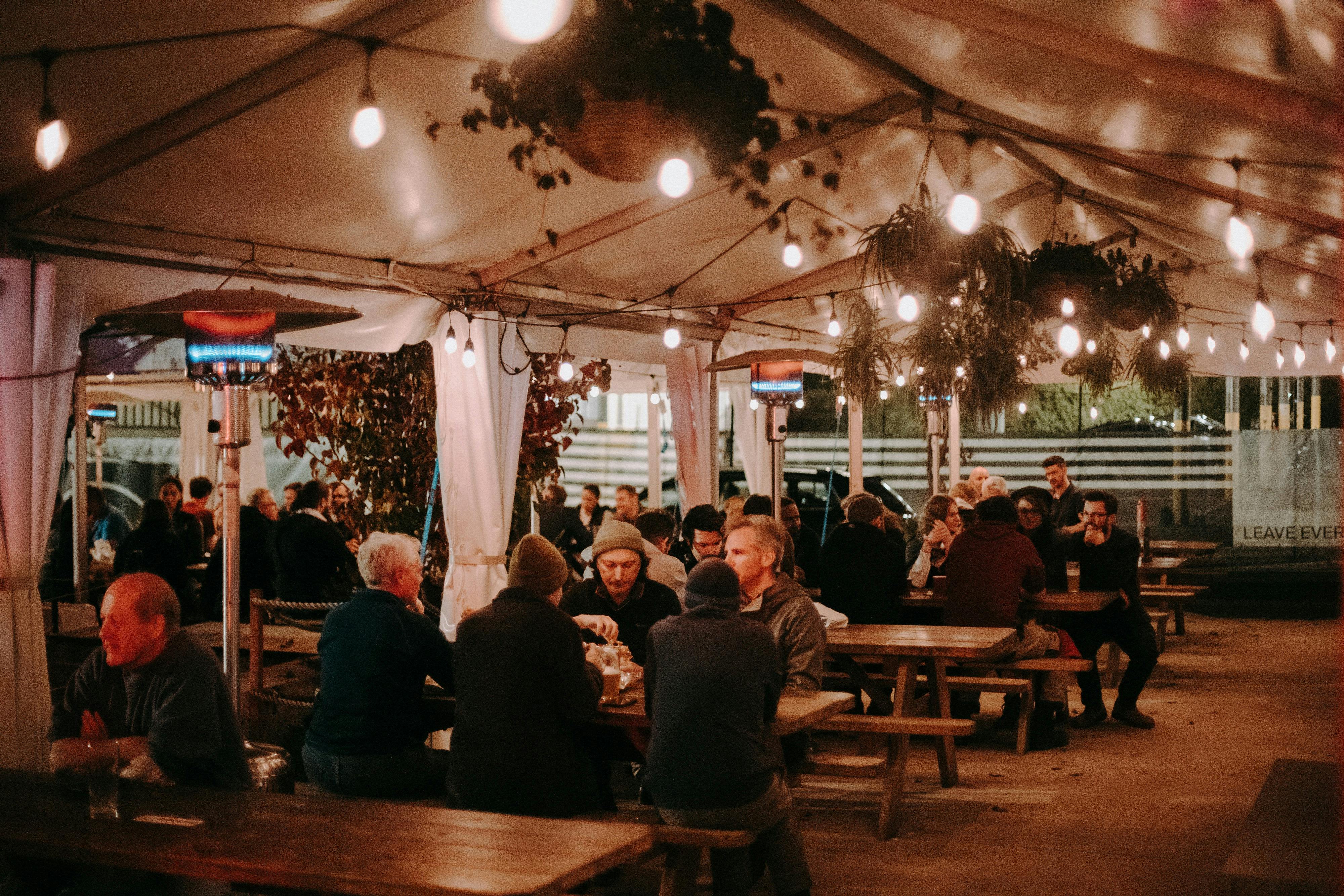 Covered Outdoor Beer Garden