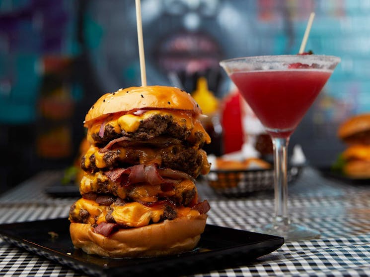 Burger and Cocktail
