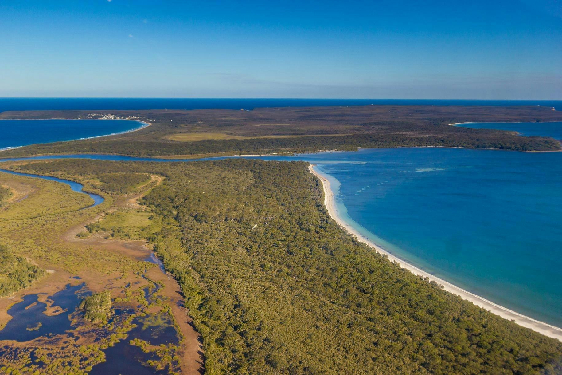 Luftbild von Hare Bay