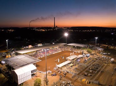 Isa Rodeo from the air