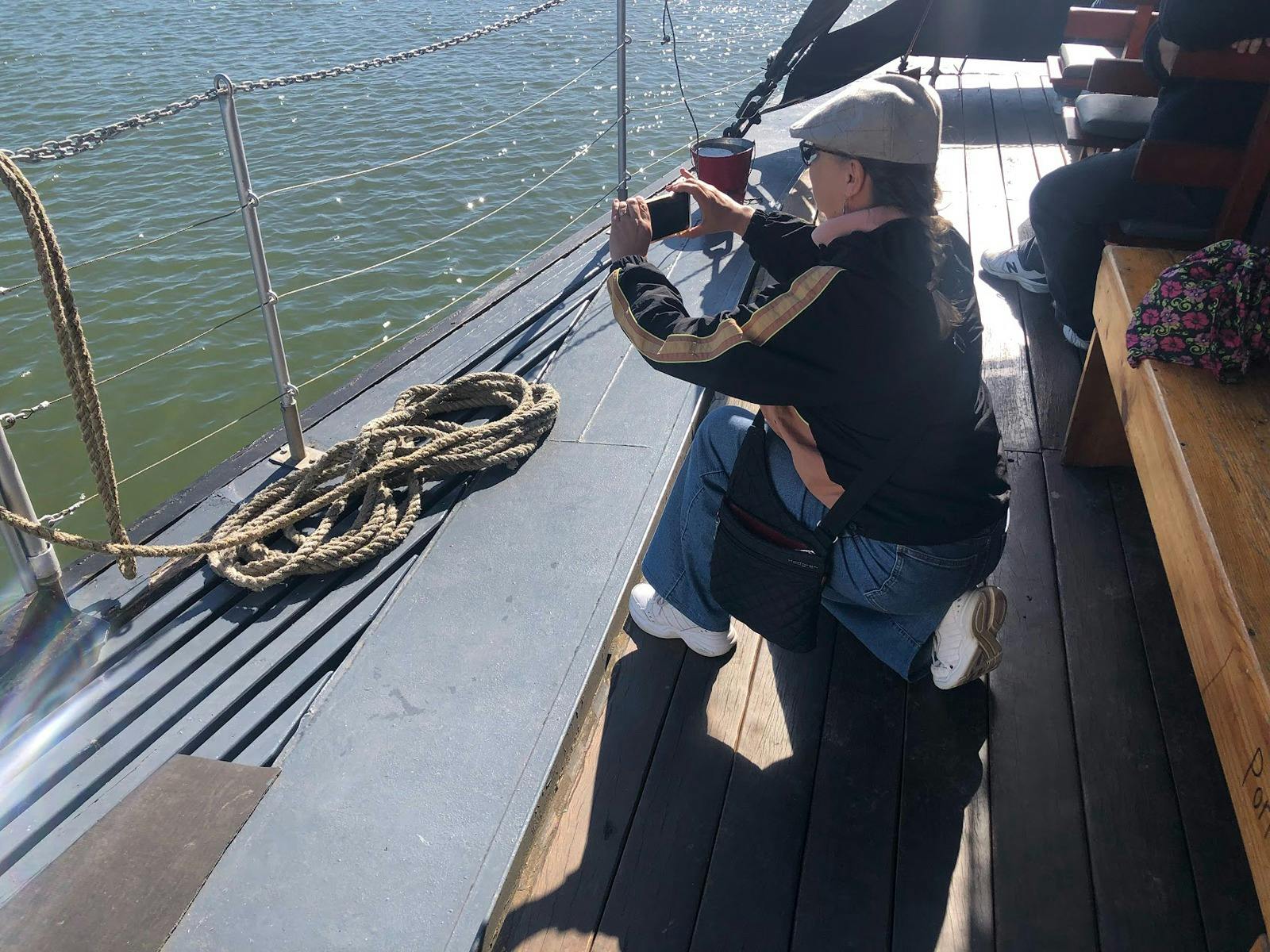 On the way to Lunch at Clayton Bay