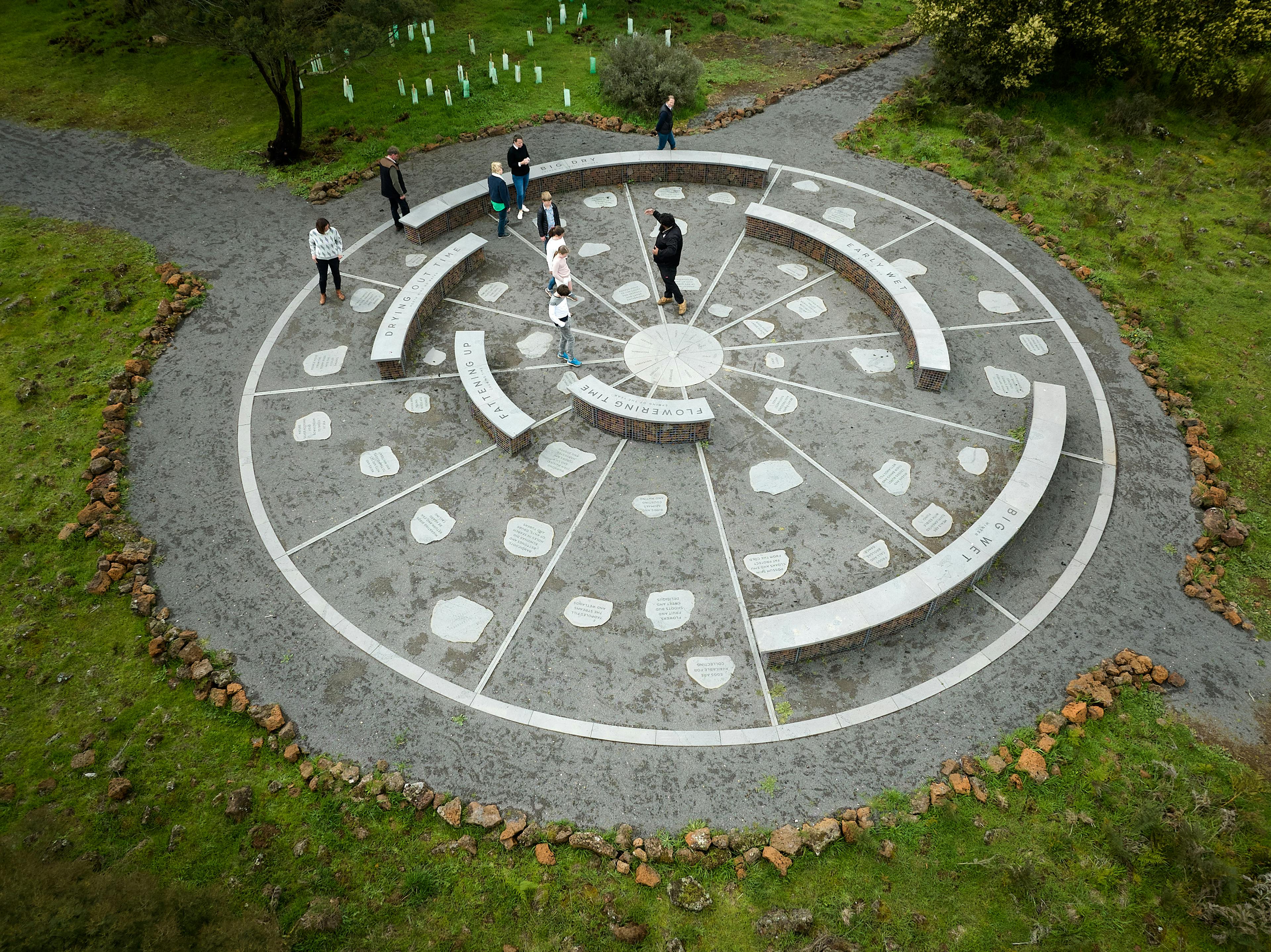 Budj Bim Seasonal Calendar installation