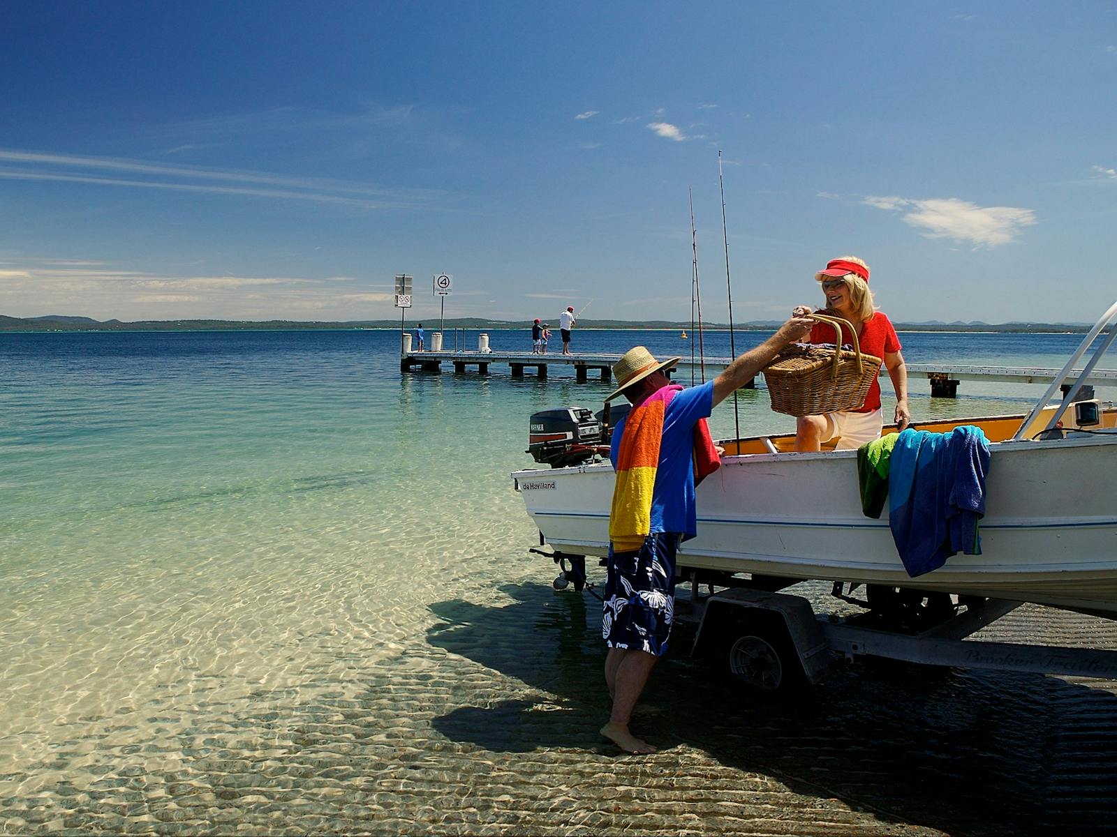 Tiefwasser-Bootsrampe neben Little Beach