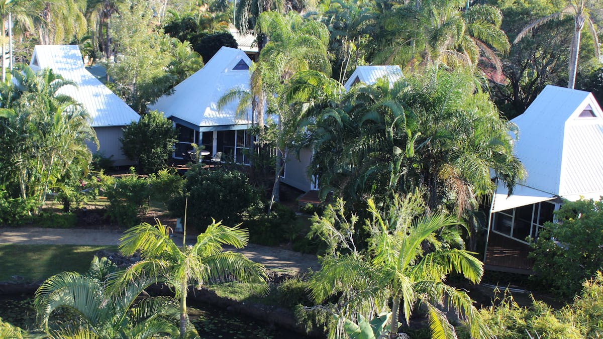 Resort and grounds at Kellys Beach Resort, Bargara