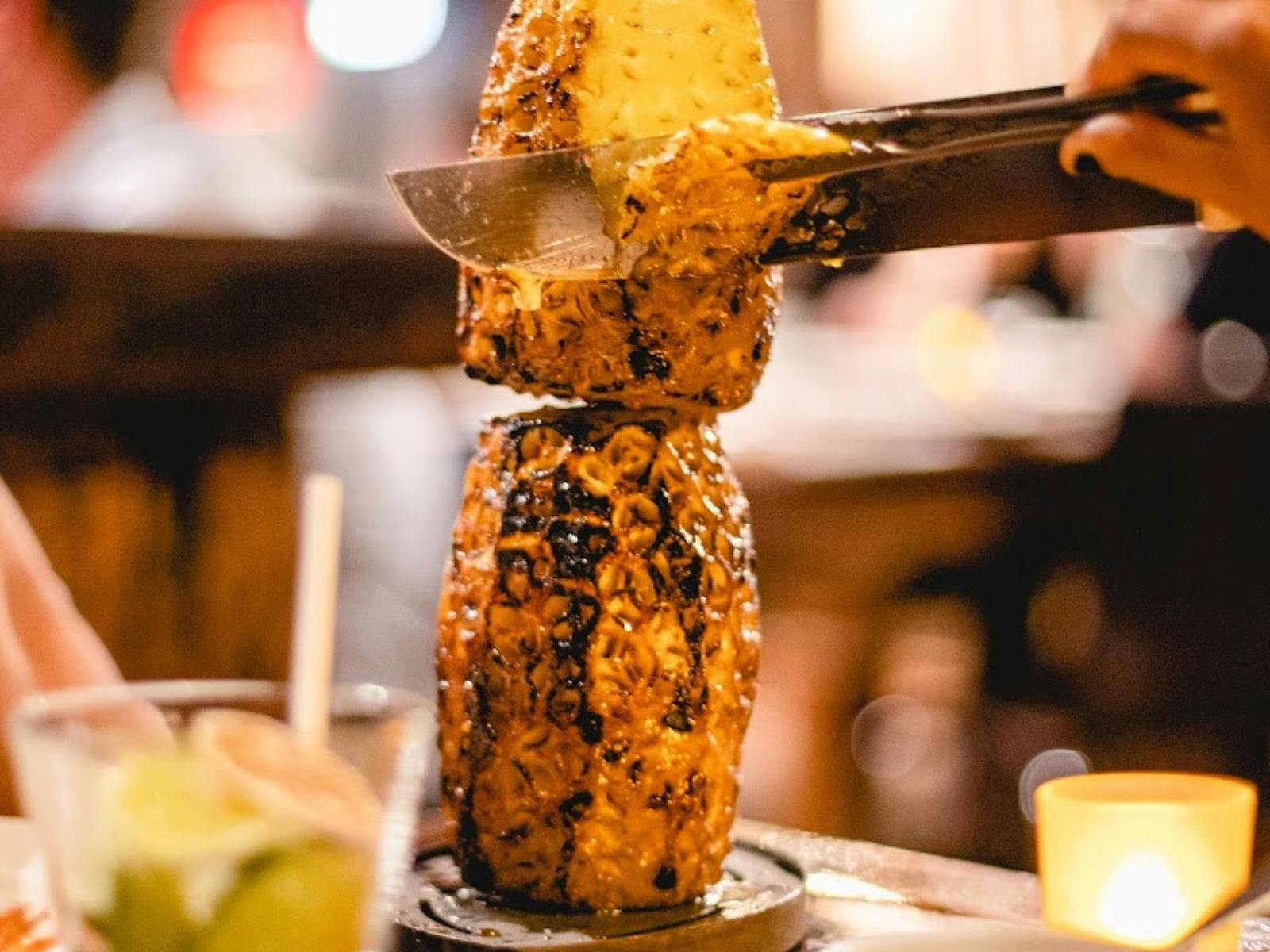 Grilled Pineapple served from our Specially Designed BBQ