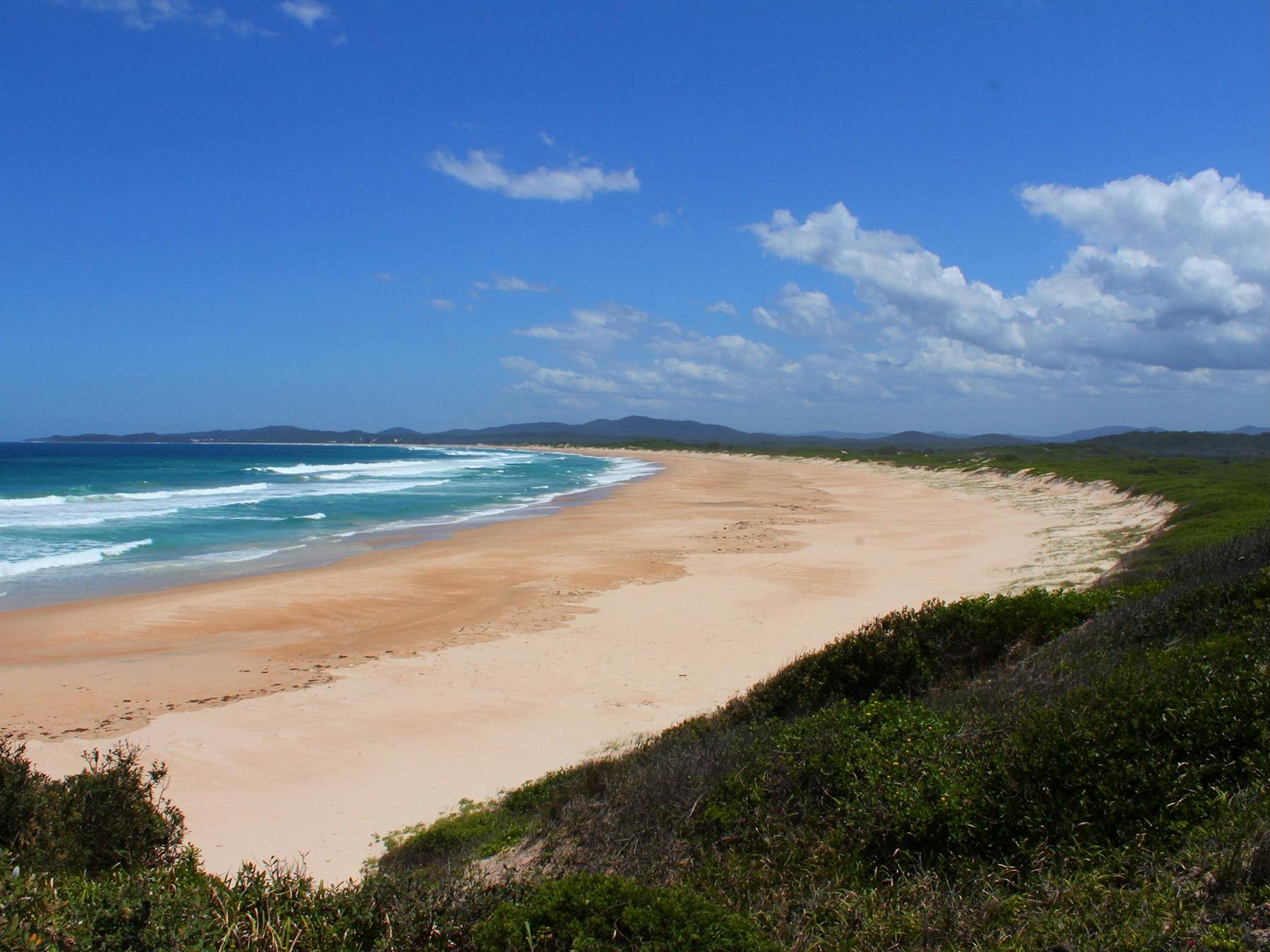 It’s a big beach that stretches around from Wilsons to Wooli.