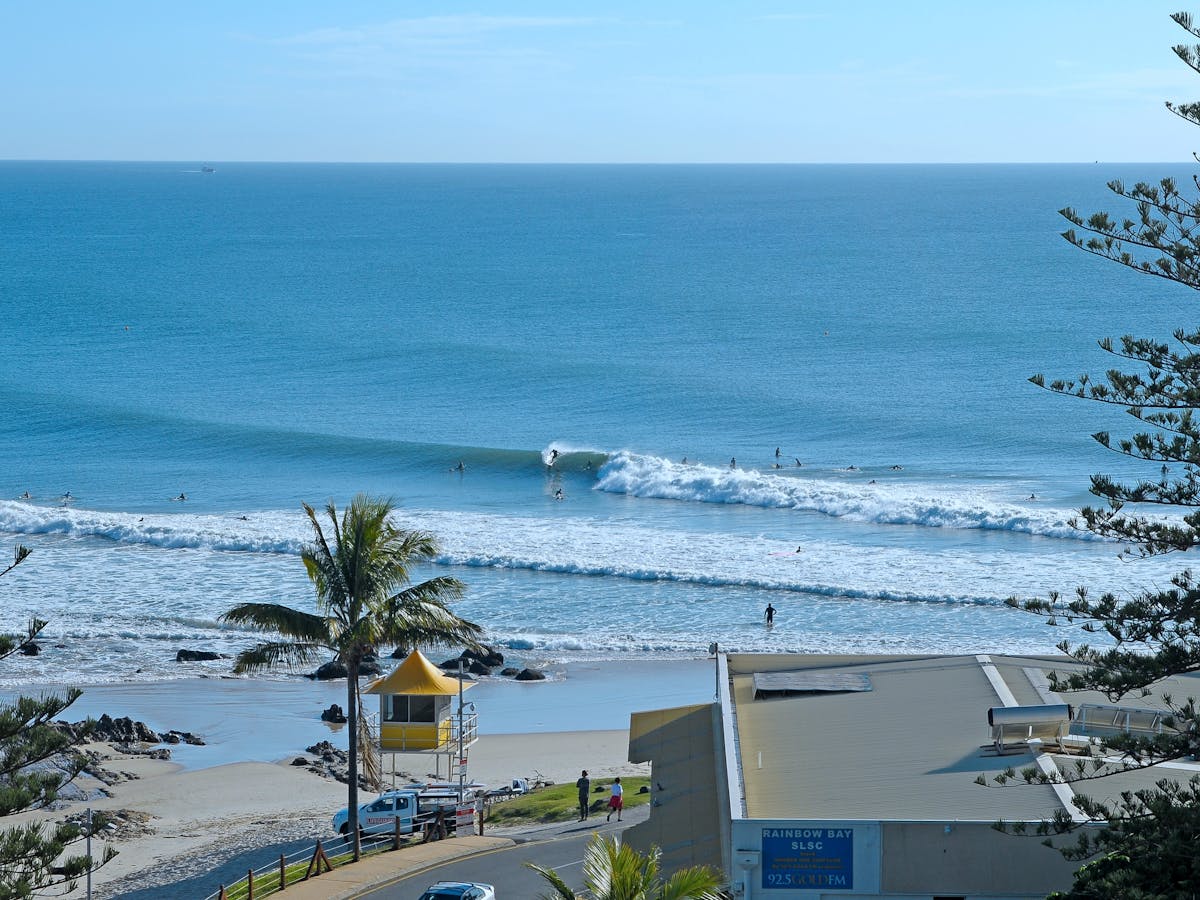 View from Balcony of the world famous 'Super Bank ' surf break View from Balcony of the world famous 'Super Bank ' surf break