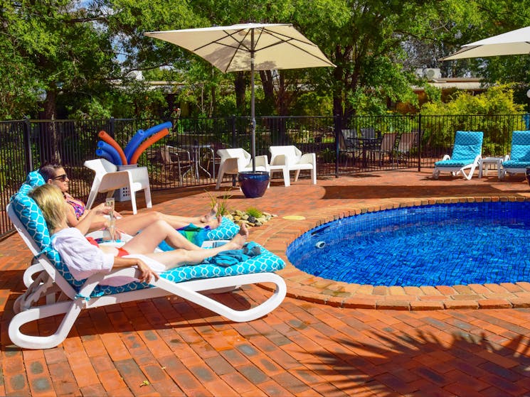 River Country Inn - Relaxing by the Pool