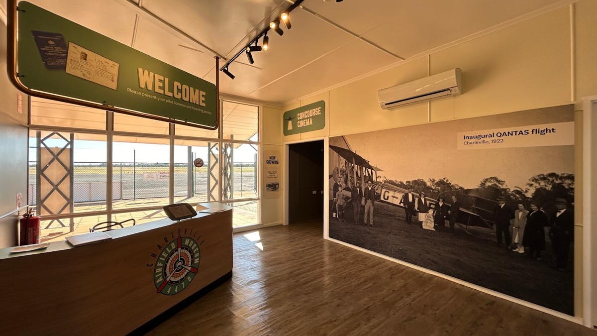 Step back in time and "check in' at the Charleville Airfield Museum