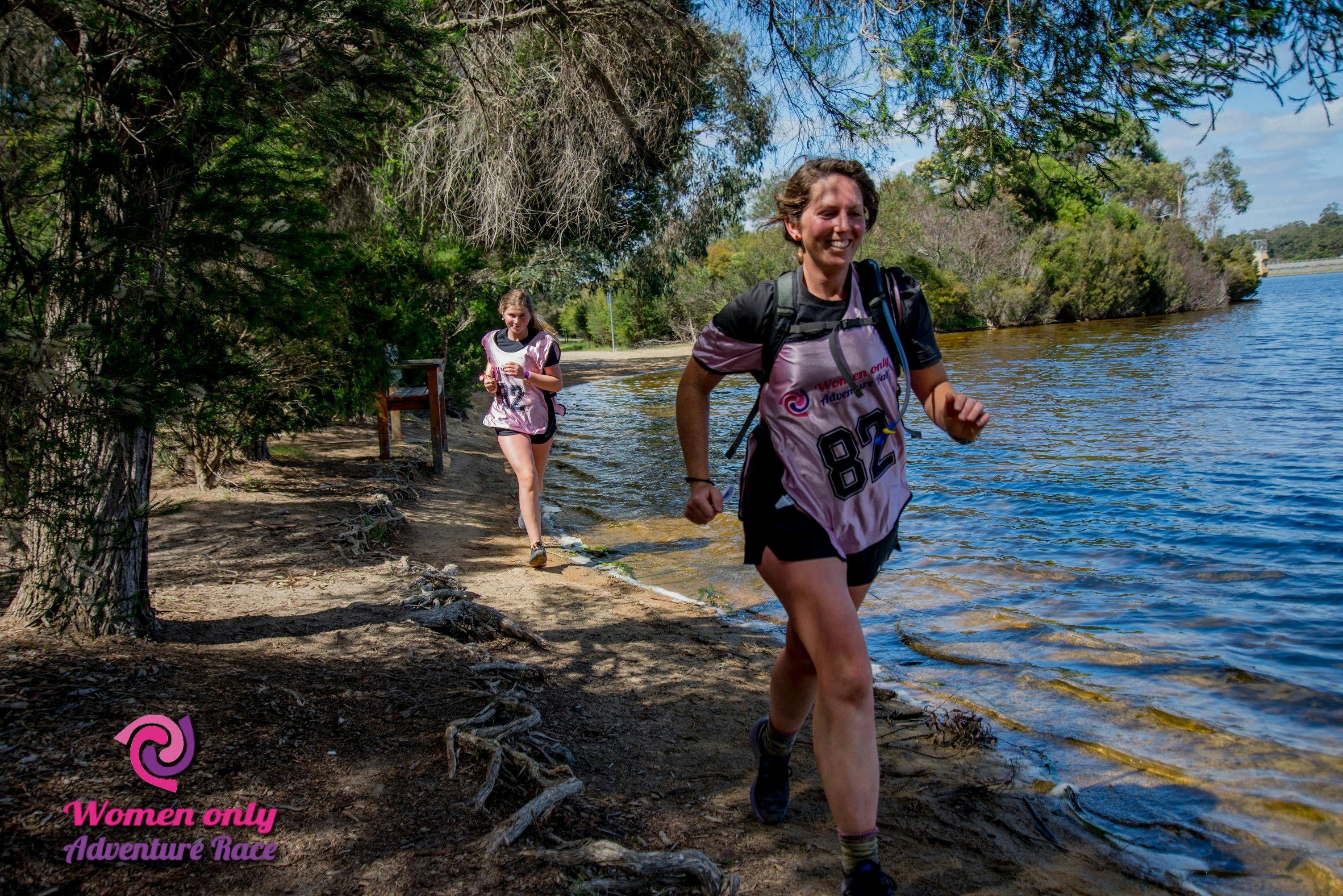 runners at the women only adventure race