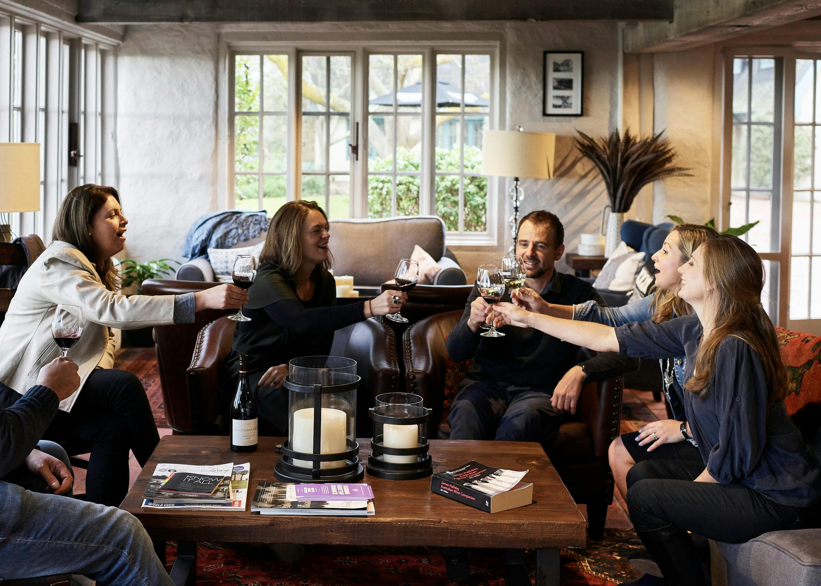 Wine tasting at Scotchmans Hill Winery