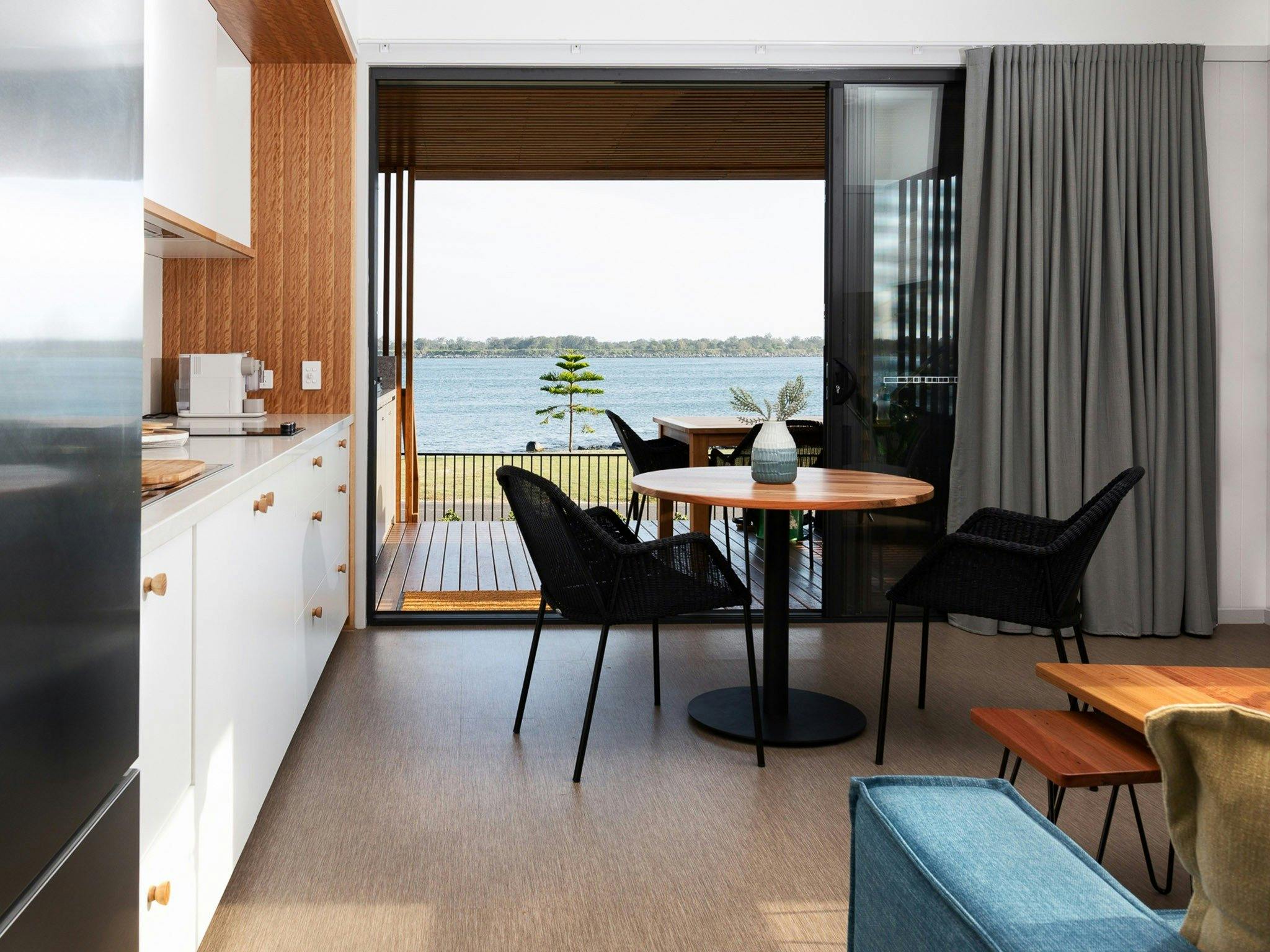 An image of cabin interior at Reflections Shaws Bay