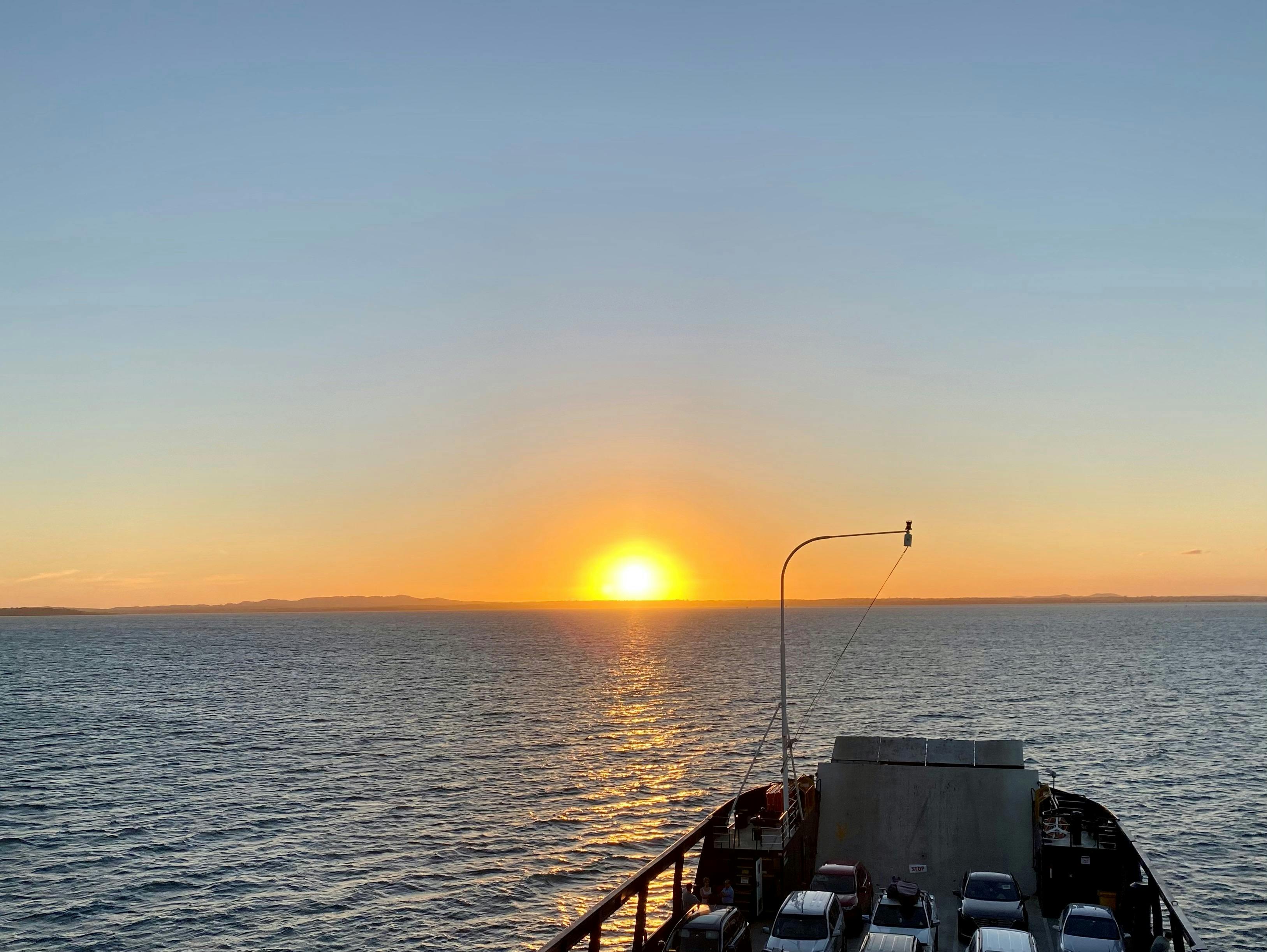 Sunset views from the ferry