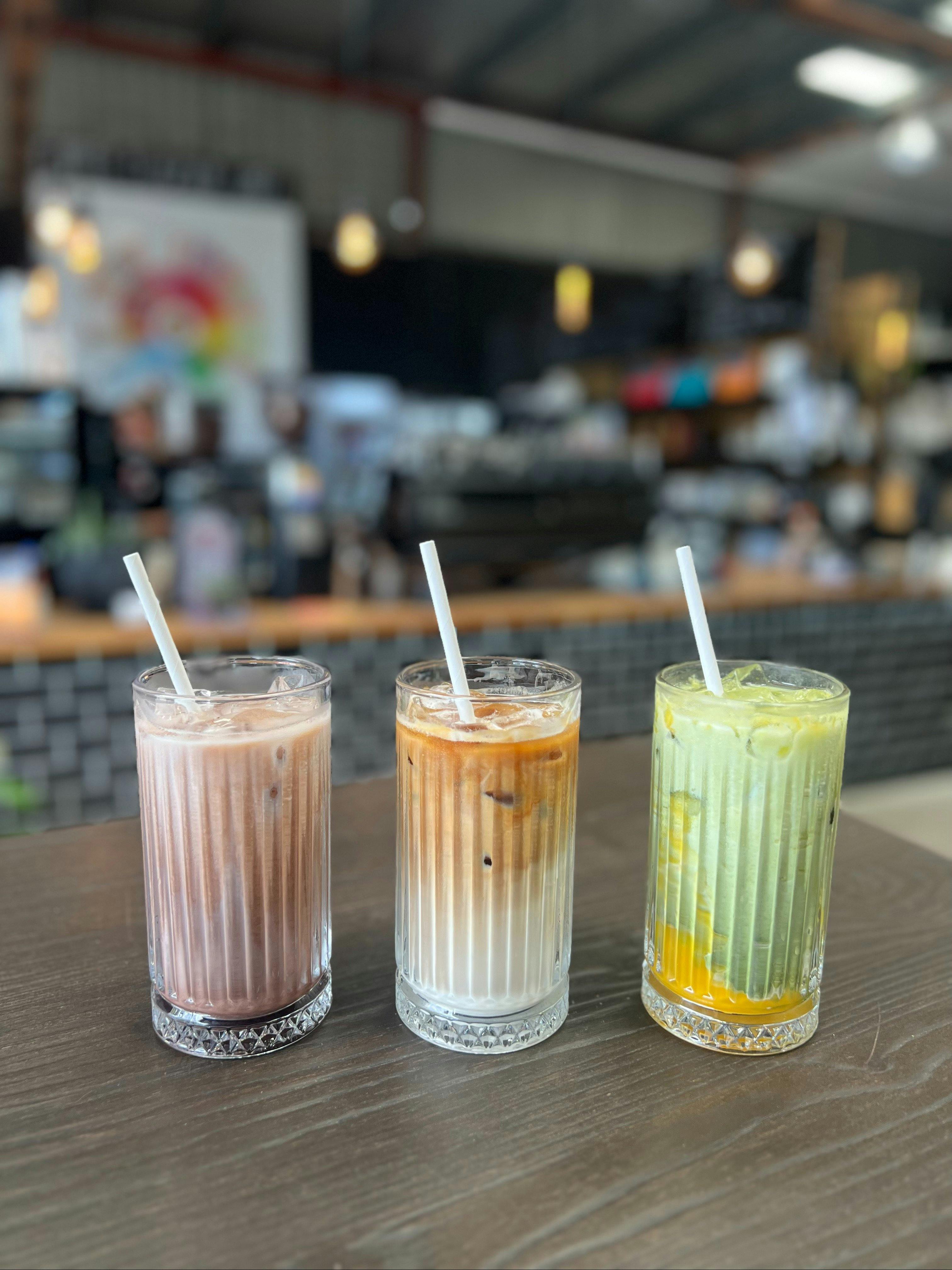 アイスチョコレート、ラテ、抹茶