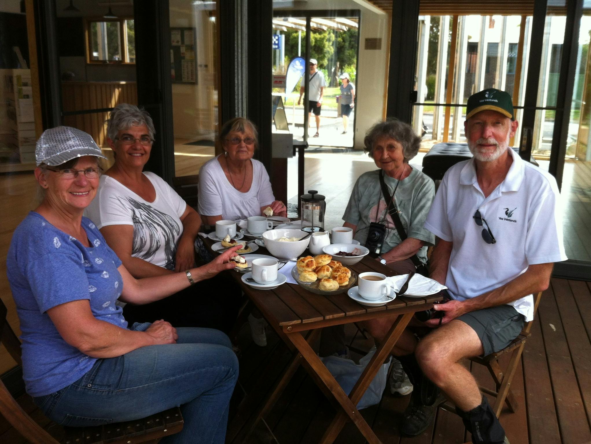 Devonshire Tea on the Y Water Discovery Centre Deck