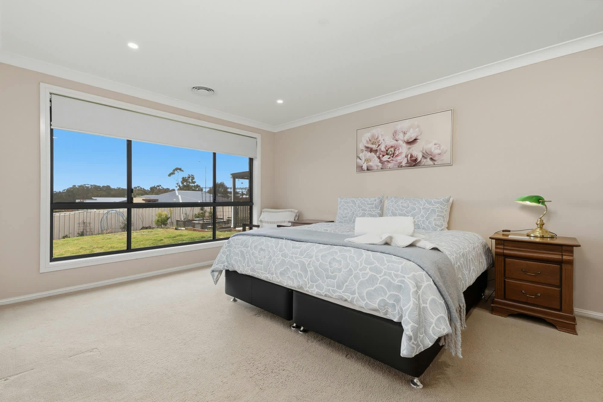 Large king bed and ensuite in main bedroom