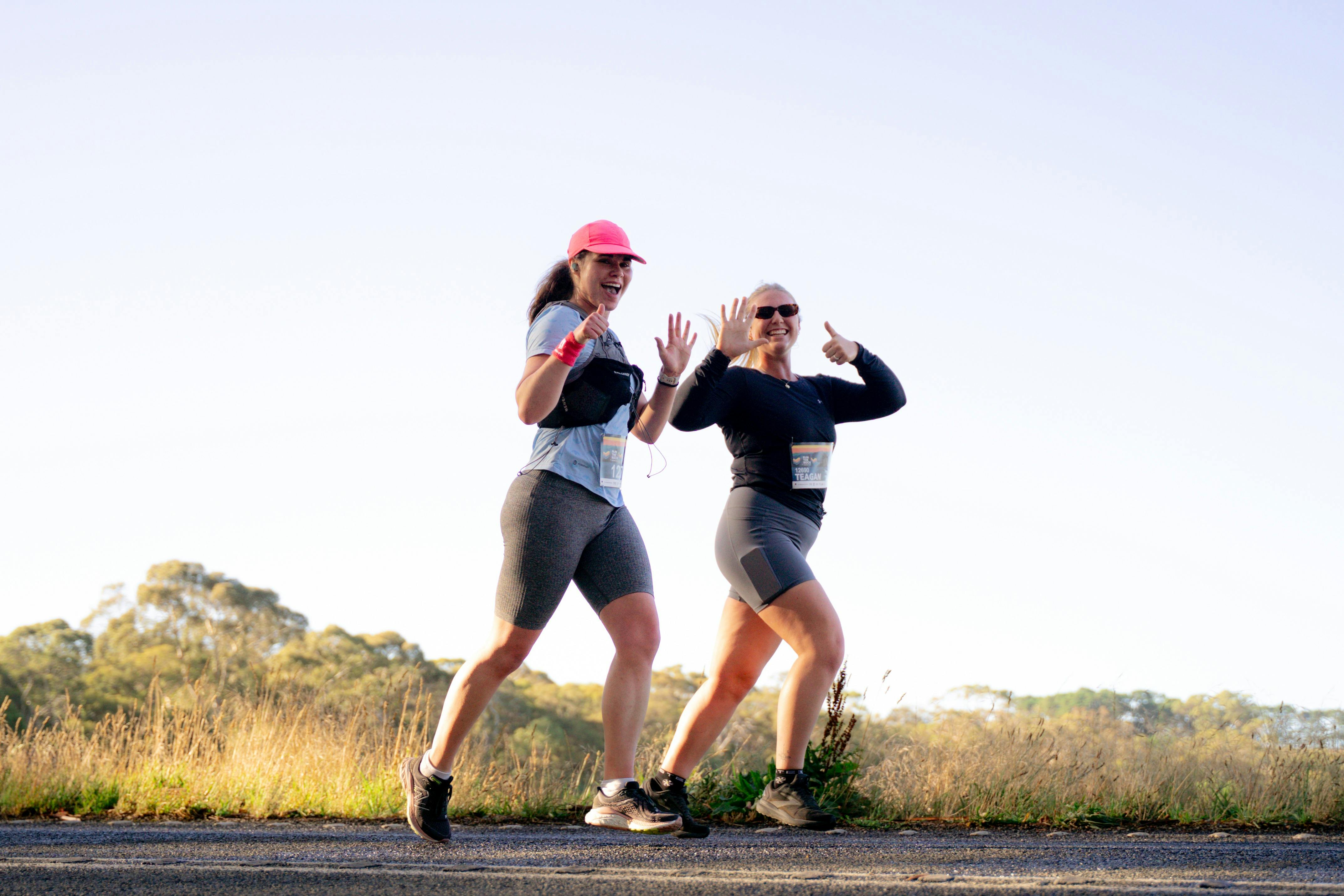 Participants running