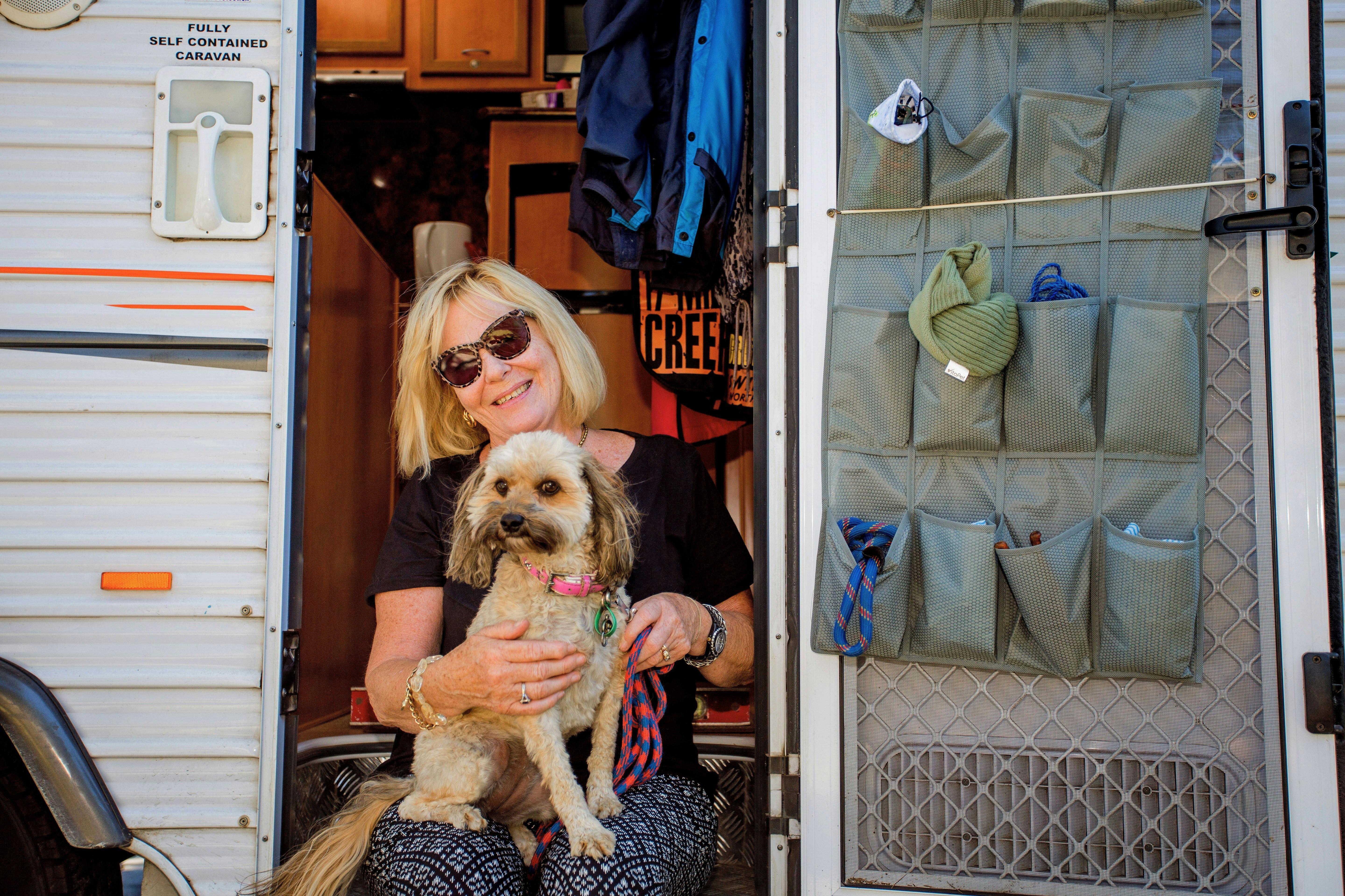 Caravanning at Sydney Hills