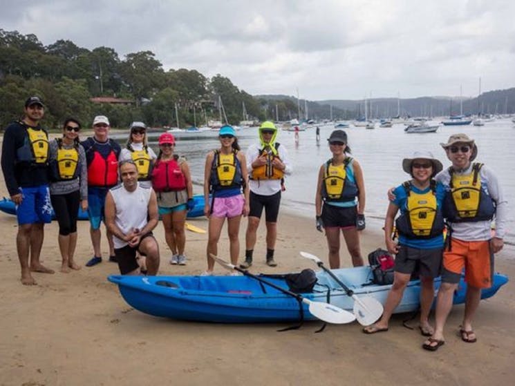 Happy paddlers