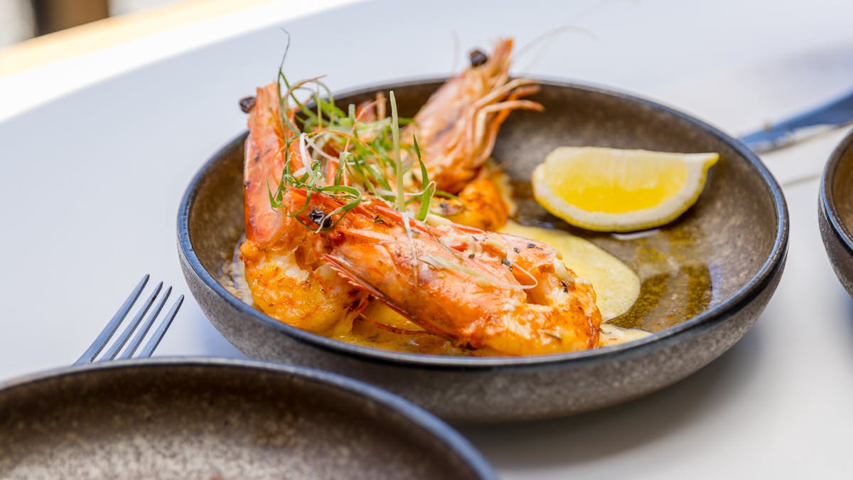 Prawns on the deck