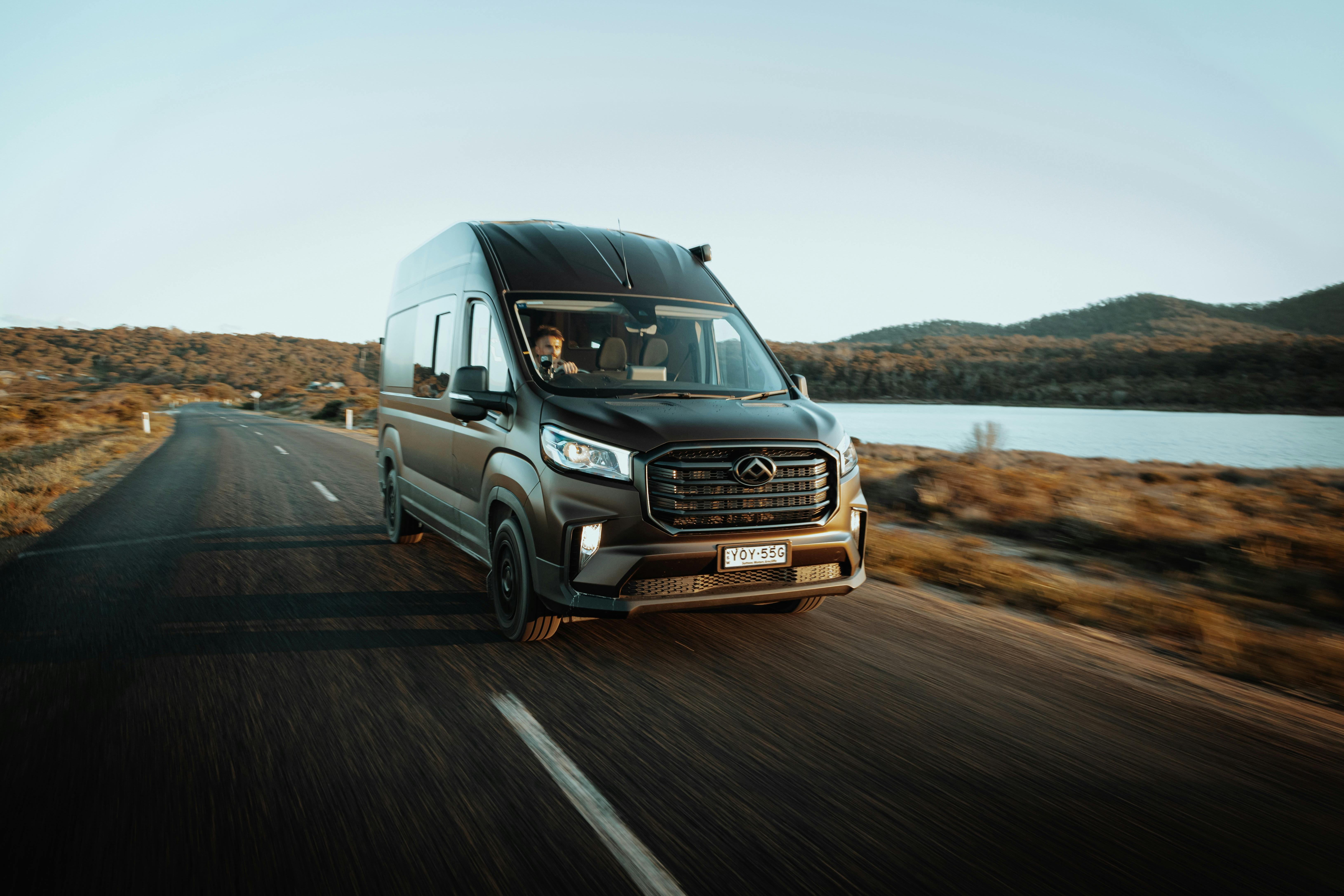 earthy brown unique campervans - VanMania - Explore Tasmania in style