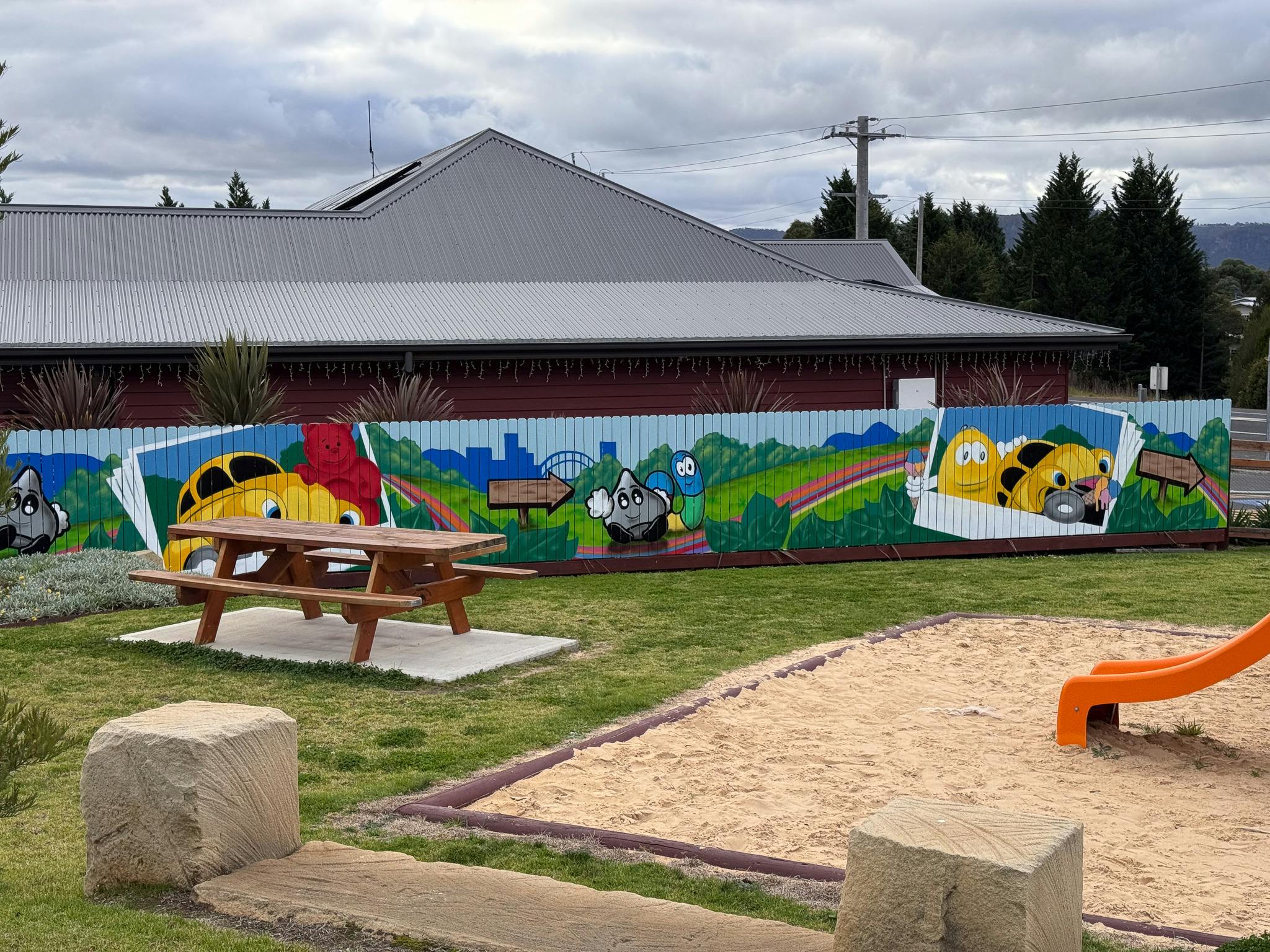 Mural in playground