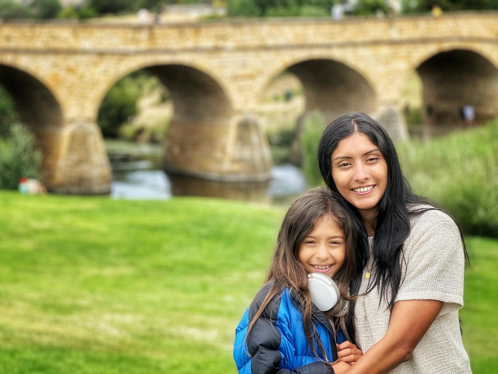 Enjoying some time on the banks of the River near historic Richmond Bridge