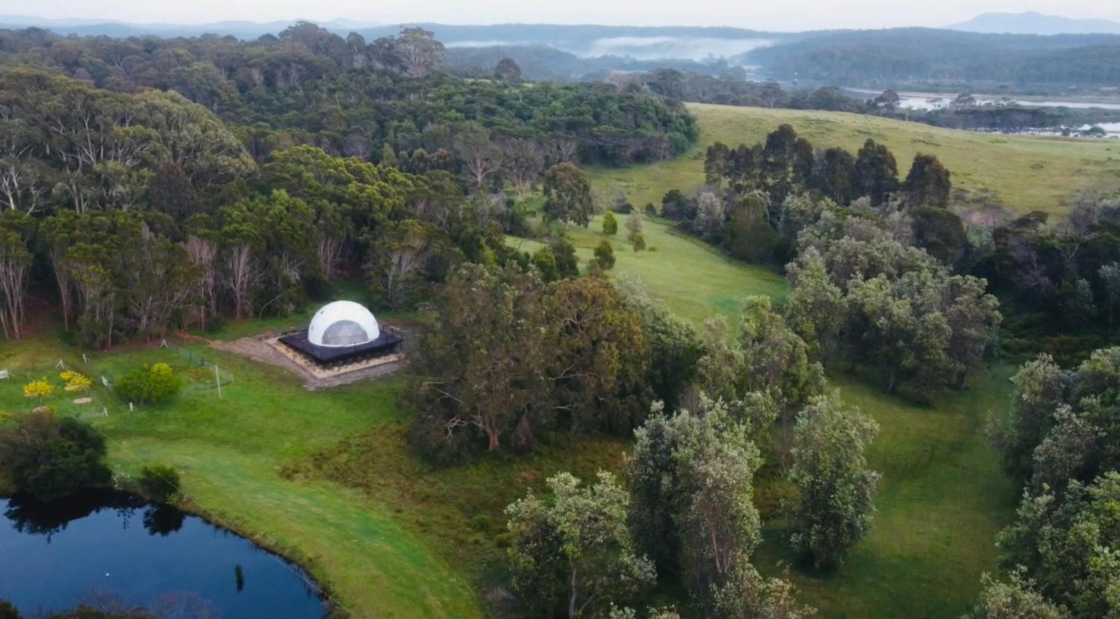 Yoga Dome from the air